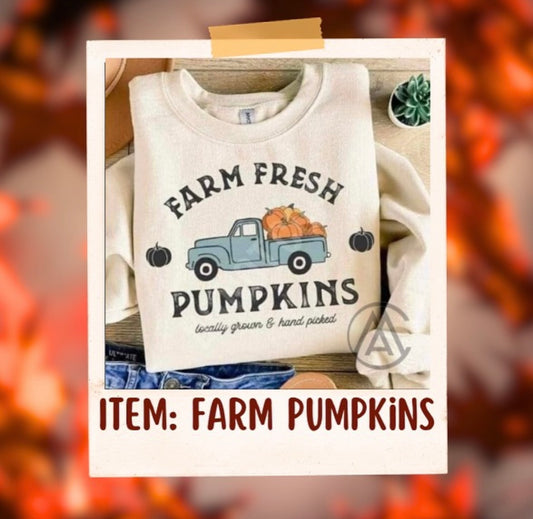 Farm Fresh Pumpkins Crewneck